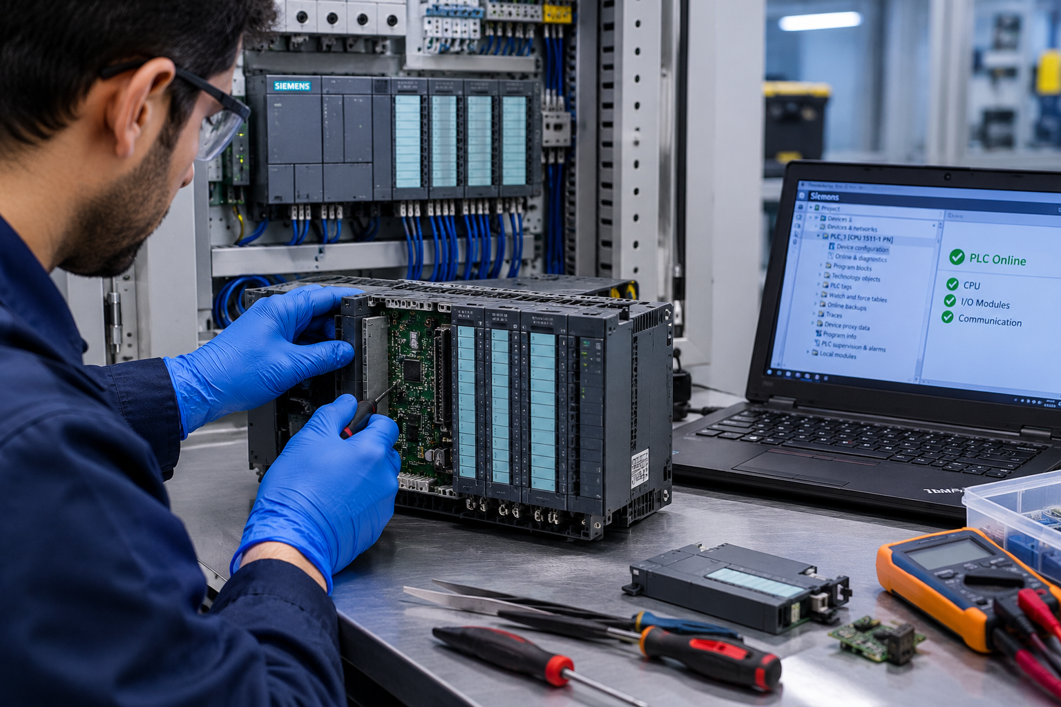PLC repair and testing