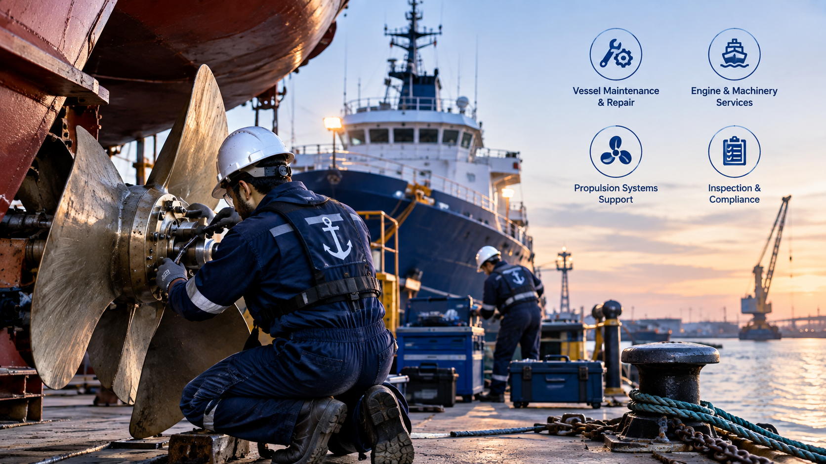 Marine engineering and repair