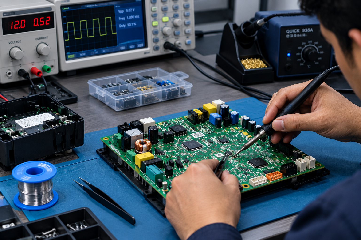 PCB repair and testing
